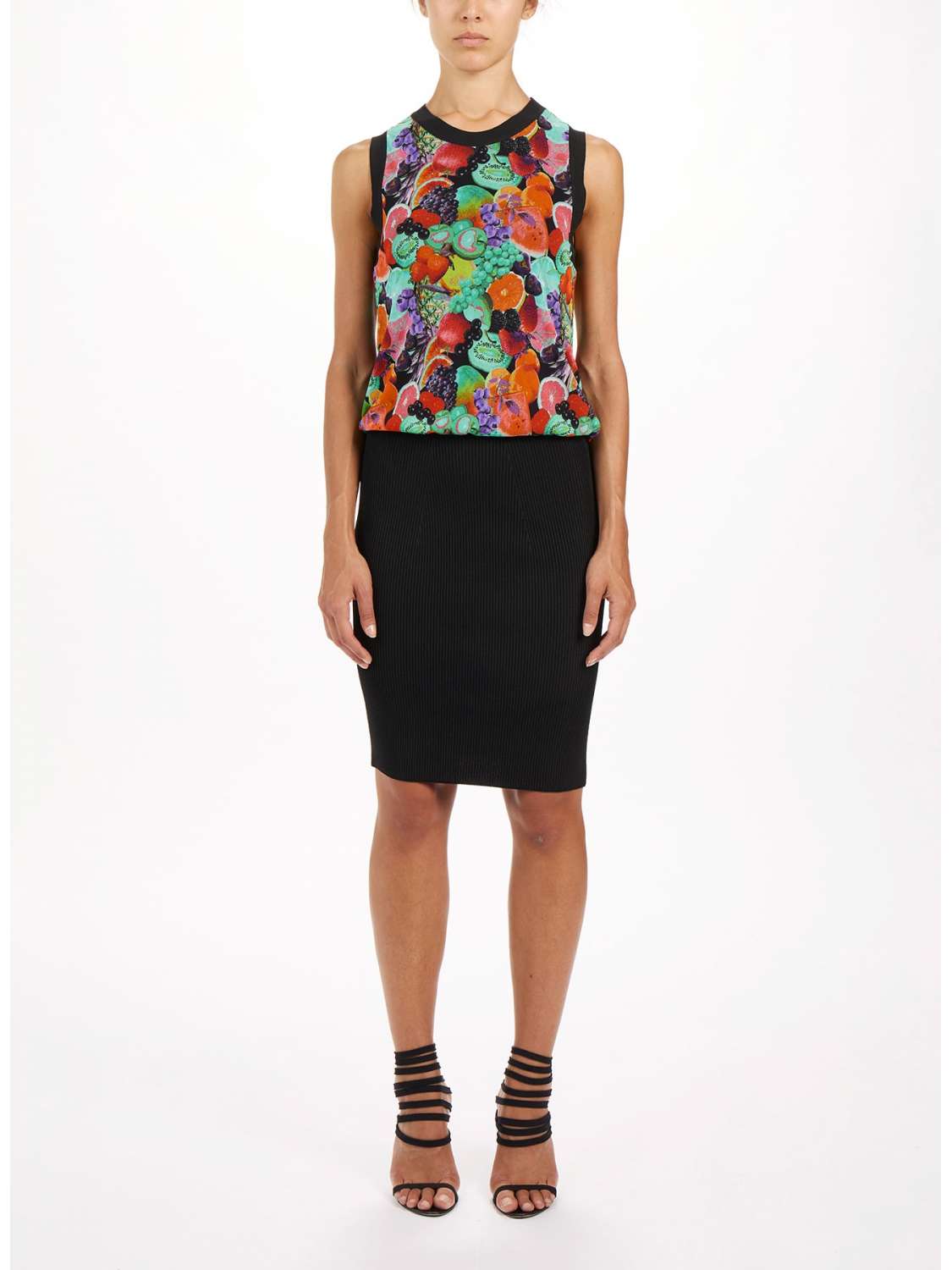 Sleeveless midi dress