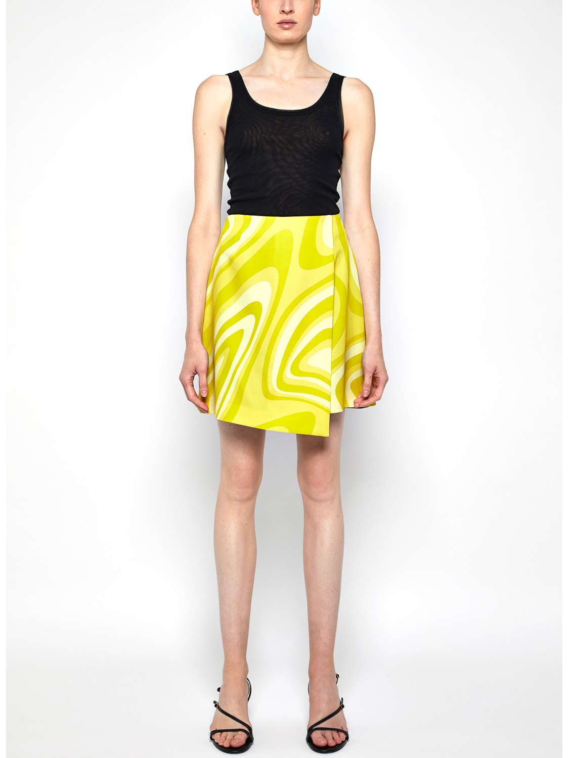 Miniskirt with all over print