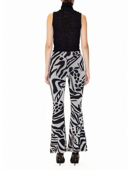 Zebra Flare Pants