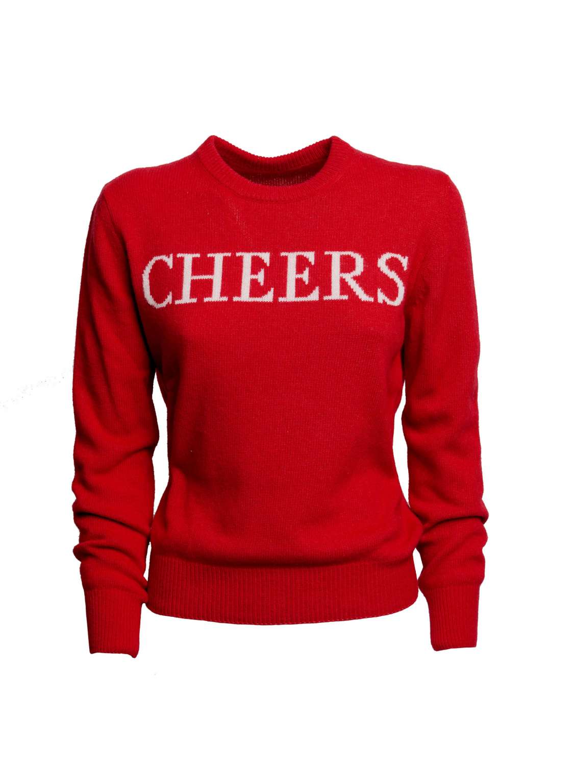 "CHEERS" Cashmere Wool Sweater