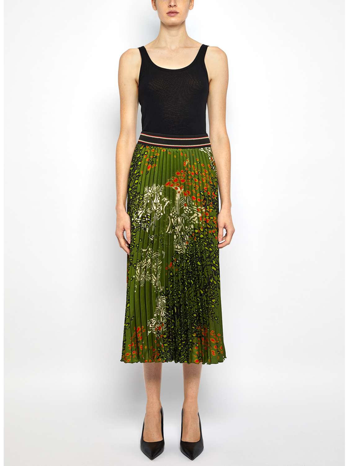Tulle pleated skirt