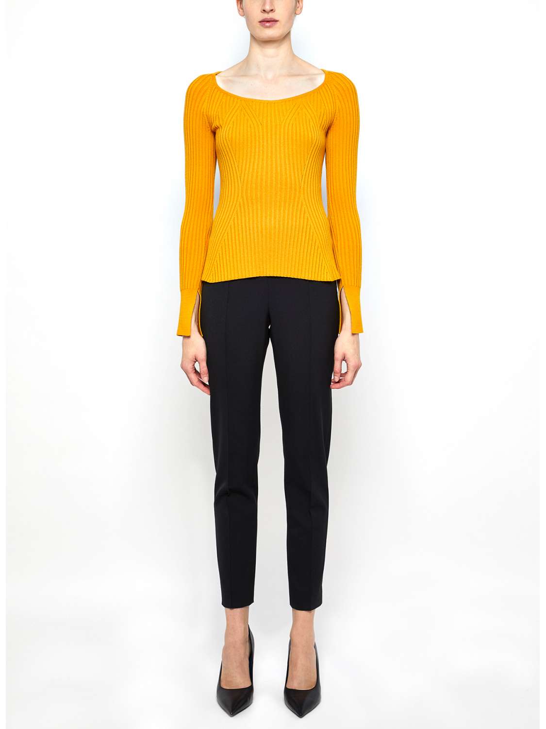 Wool blend long-sleeved...
