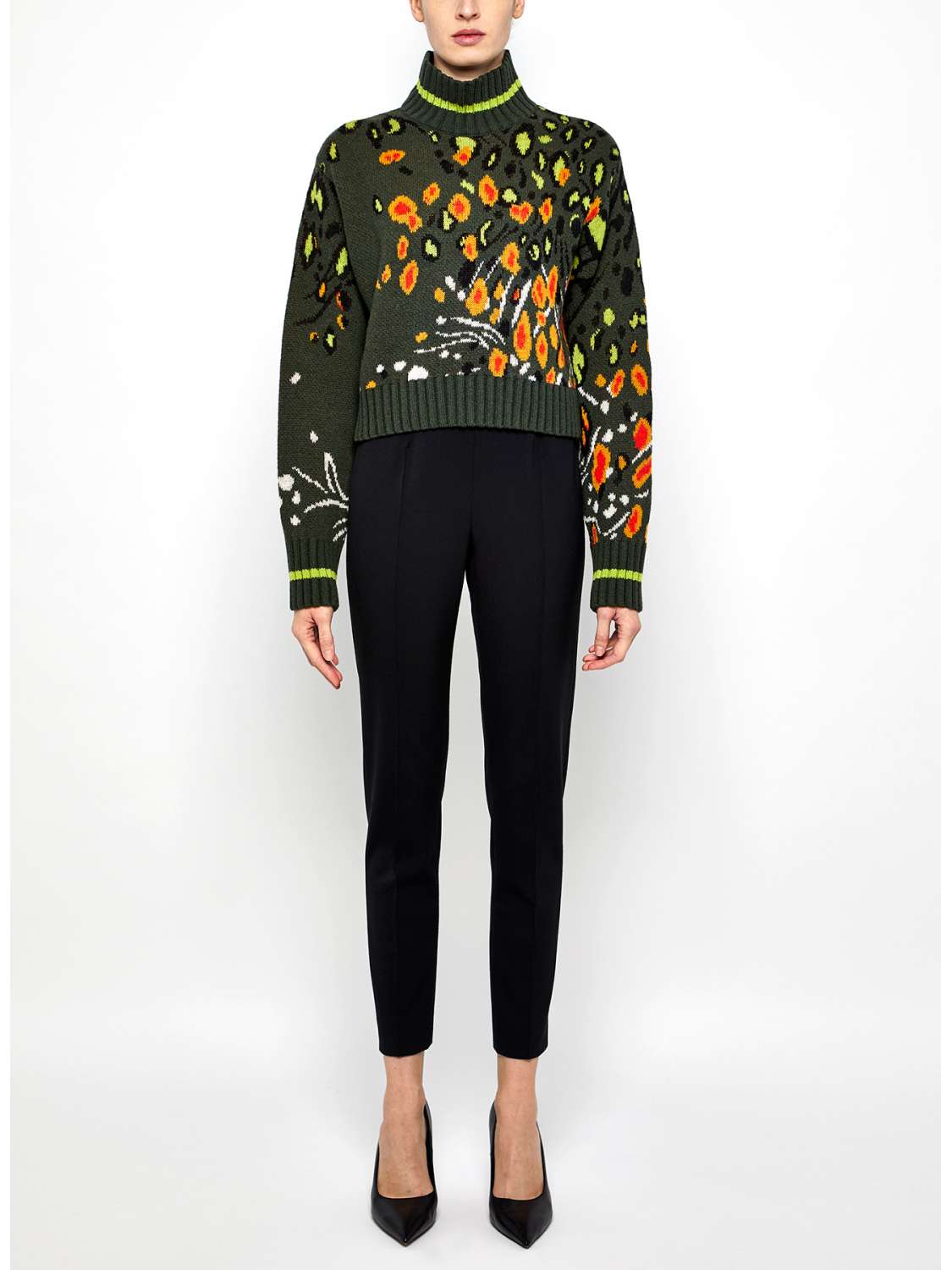 Wool blend turtleneck sweater